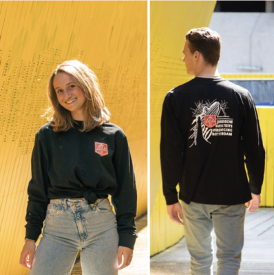 Longsleeve ZWART maat S (uitverkocht!)